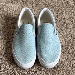 Light Blue Slip-On Sneakers